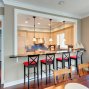 Полубарные стулья на кухне: новое прочтение барной мебели в жилом доме