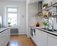 Кухня в скандинавском стиле — холод и теплота в одном помещении
